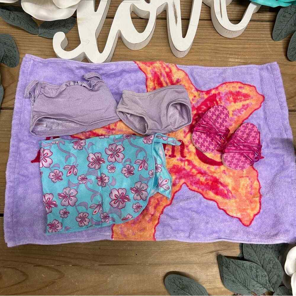 American Girl of Today Summer Beach Towel Tankini Sunglasses Sandals Tote - Picture 6 of 8